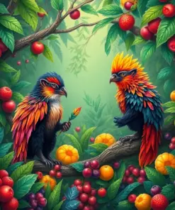 Wild Fruit Jungle Foragers Paint By Numbers