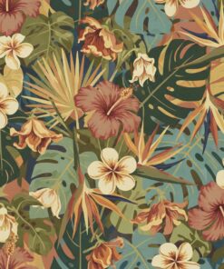Wilted Vintage Tropical Blooms Paint By Numbers
