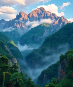 Mountain Steam Paint Numbers