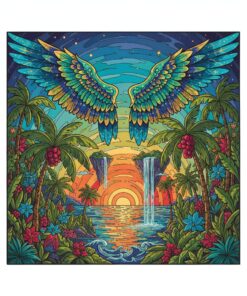 Wings Over Tropical Palms Paint By Numbers