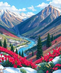 Winter Paramo Lobelia Valley Paint By Numbers