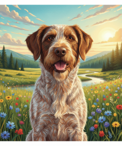 Wirehaired Pointing Griffon Paint By Numbers