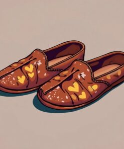 Worn Leather Souk Slippers Paint By Numbers