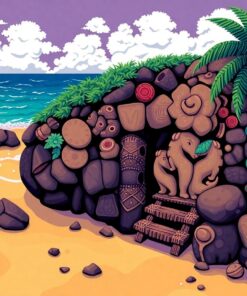 Woven Ocean Path Relic Paint By Numbers