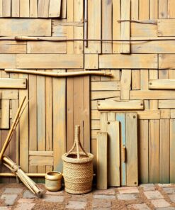 Woven Straw Weathered Wood Paint By Numbers