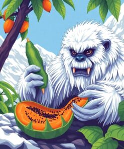 Tropical Papaya Paint Numbers