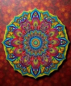 Aesthetic Traditional Mandala paint by numbers