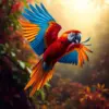 Amazon Macaw Flight paint by numbers
