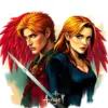 Angel And Buffy Characters Art paint by numbers