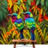 Antique Ceiba Bird Weavers paint by numbers