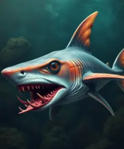 Antique Goblin Shark Profile Paint By Numbers