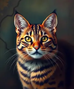 Antique Safari Feline Paint By Numbers