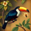 Antique Toucan Botanical Study paint by numbers
