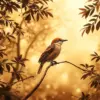 Bird In Sepia Canopy paint by numbers