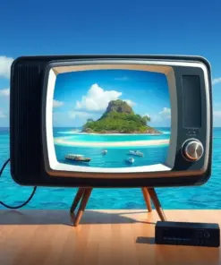 Broadcasting Realistic Island Oasis Paint By Numbers