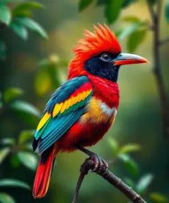 Collared Trogon paint by numbers