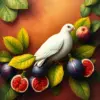 Dove In Tropical Figs Paint By Numbers