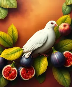 Dove In Tropical Figs Paint By Numbers