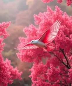 Dusty Pink Canopy Flight Paint By Numbers