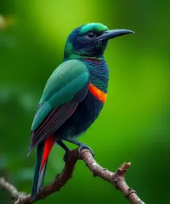 Emerald Shadows Collared Trogon Paint By Numbers