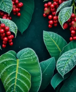 Frost Framing Banana Leaves Paint By Numbers