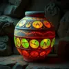 Glowing Ancient Cylinder Pottery Paint By Numbers