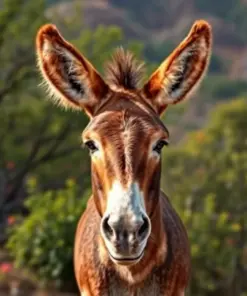 Golden Tropic Savanna Donkey paint by numbers