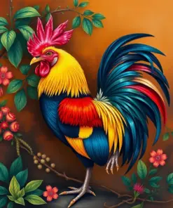 Havana Morning Rooster Paint By Numbers