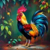 Havana Morning Rooster paint by numbers
