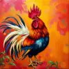 Havana Morning Rooster paint by numbers