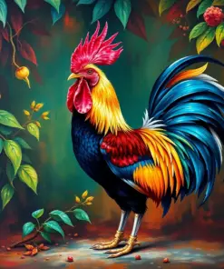 Havana Morning Rooster paint by numbers
