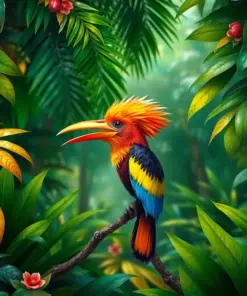 Hoatzin Tropical Canopy Paint By Numbers