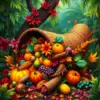 Jungle Cornucopia Harvest Paint By Numbers