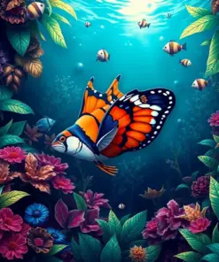 Monarch Of Tropical Depths Paint By Numbers