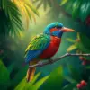 Perched Tropical Bird paint by numbers