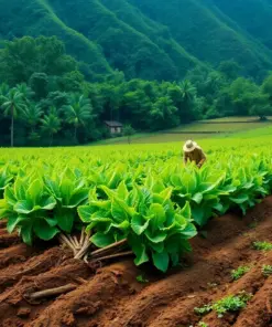 Plowing Lush Tropical Taro Paint By Numbers