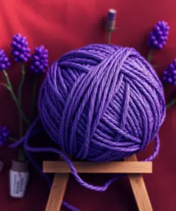 Purple Yarn Ball Paint by Numbers