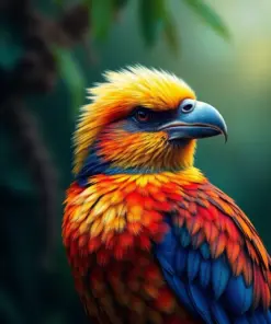 Realistic Australian Bird Portrait Paint By Numbers
