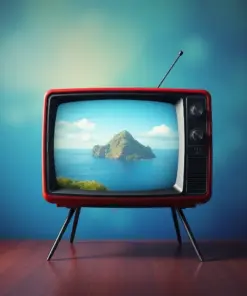 Retro Island Test Screen Paint By Numbers