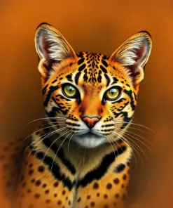 Sepia Safari Monarch Paint By Numbers