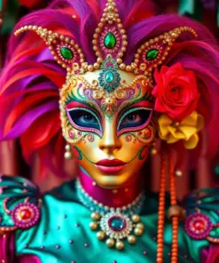 Sequined Vintage Festival Domino Paint By Numbers