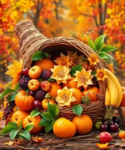 Starfruit Wicker Harvest Morning Paint By Numbers