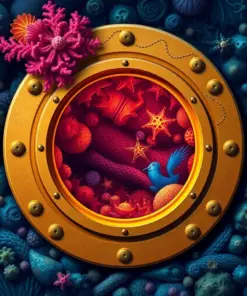 Submarine Vent Life paint by numbers