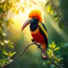 Sunlit Hornbill Perch paint by numbers