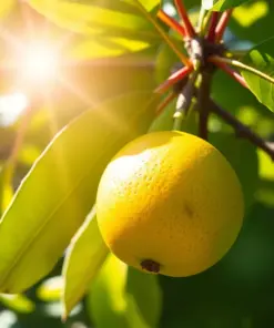 Sunlit Young Guava Fruit Paint By Numbers