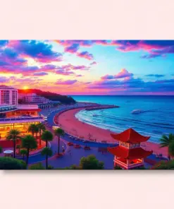 Sunset Malecon Valentine Paint By Numbers