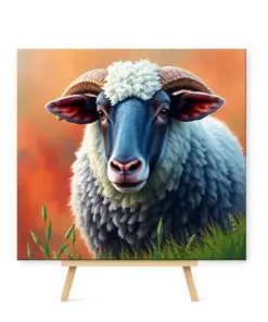 Thirsty Ewe Pasture paint by numbers