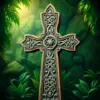 Tropical Celtic Stone Cross Paint By Numbers