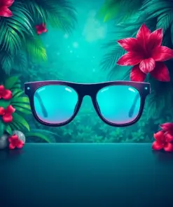 Tropical Dashboard Cinema Glasses Paint By Numbers