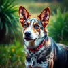 Tropical Pasture Cattle Dog Paint by Numbers